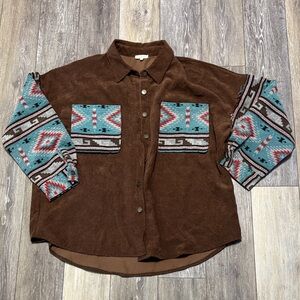 LA MIEL Corduroy Brown Shirt